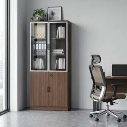 2-Door Mahogany Wooden Cabinet image 3