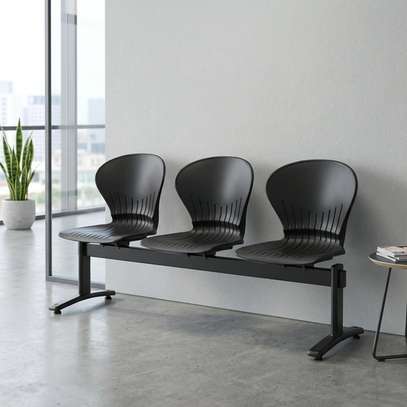 Reception Bench; 3-Link Plastic Reception Bench image 5