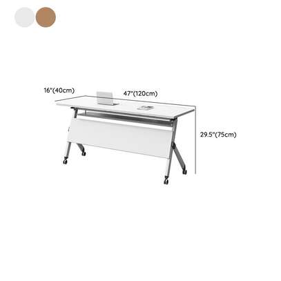 Standing Desks: White Foldable Desk for Training image 3