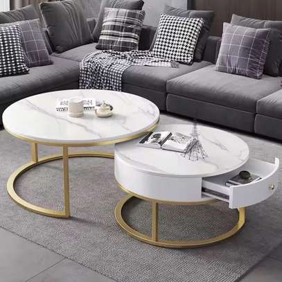 Round Nordic Luxury Coffee Table image 6
