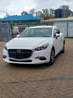 Mazda Axela white color Sedan 2019 model. image 3