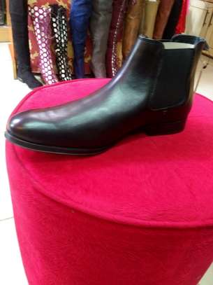 Reggie Black Leather Chelsea Boots Sizes 42-46 image 3