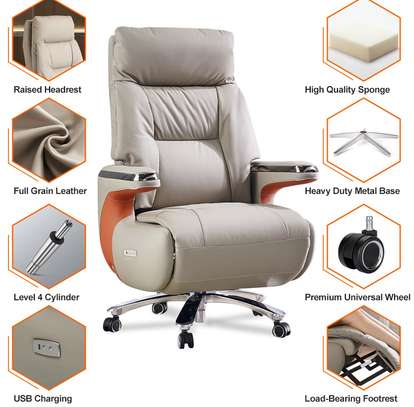 Leather High Back Executive Director's Chair image 6