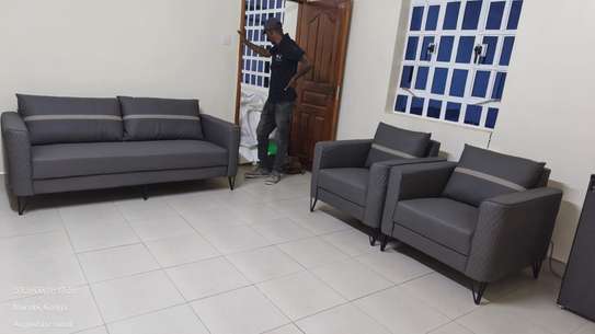 Leather 5 Seater Executive Reception Bench image 3