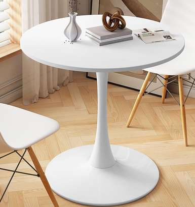 Dining Table; Round Finish Dining Table image 3