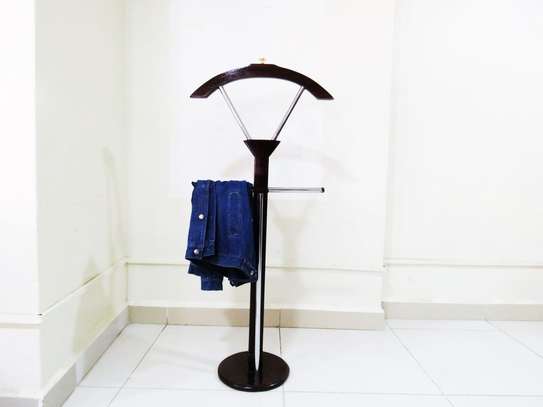Coat Hanger; Mahogany coat hanger image 5
