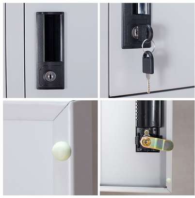 6 Locker Steel Storage Cabinet image 3