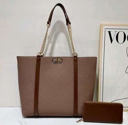 ELEGANT LADIES TOTE BAG WITH A PURSE AND LONG STRAP ONLINE image 11