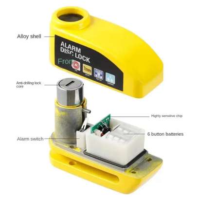 Disc Brake Lock with Alarm Motorcycle Motorbike Bike Bicycle image 2