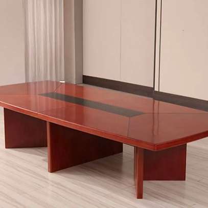 Office Table: 2.4m Mahogany Executive Office Table image 6