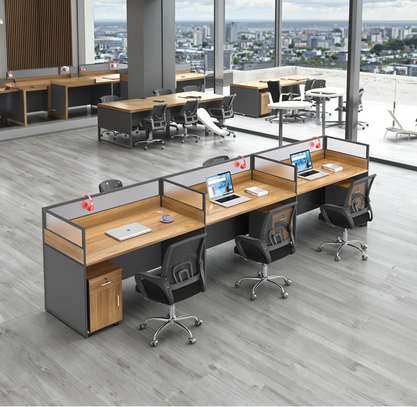 Cubic 3 Way Modern MDF Office Workstation Desk image 12