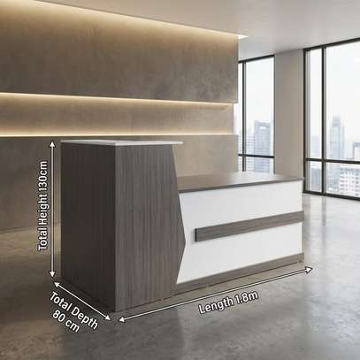 2.4m Modern Office Reception Desk image 2