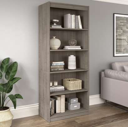 Wooden Rectangular Open Bookshelf image 10