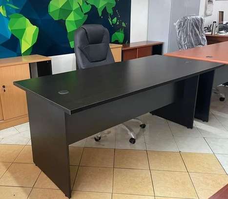 Modern L-Shaped Ergonomic Office Desk White Black Trim image 11