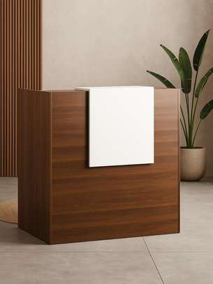 1.2m Wooden Office Reception Desk image 12