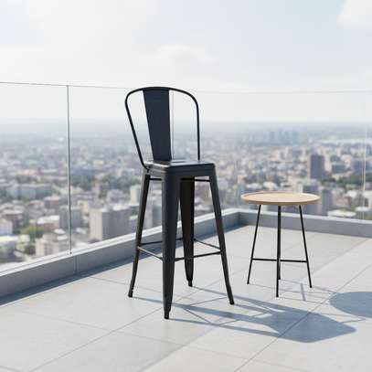 Barstool; Metallic Counter Barstool image 7