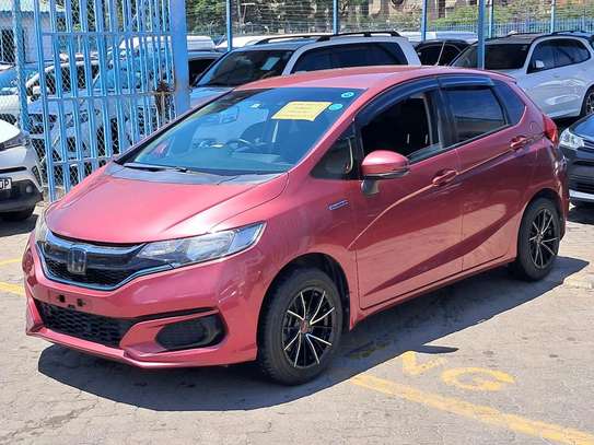 Honda Fit hybrid Maroon 2018 2wd image 9