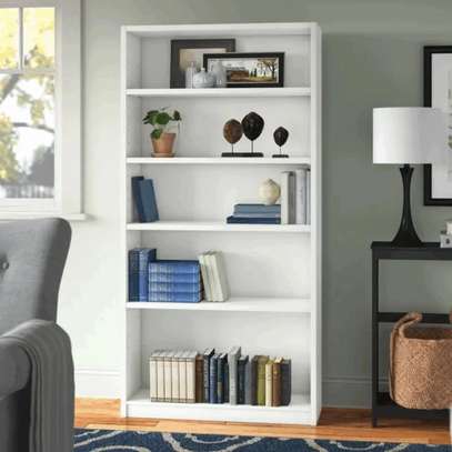 5 Tier Durable Wood Home Office Bookshelf image 7