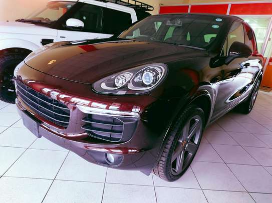 Porsche cayenne turbo maroon 2017 image 2