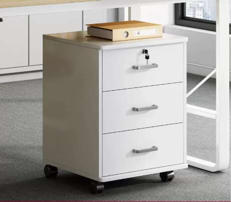 Office Cabinet; Wooden 3‑Drawer Office Cabinet in Suneka image 3