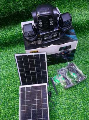 3lens 4g cctv camera dual panel security solar camera image 3