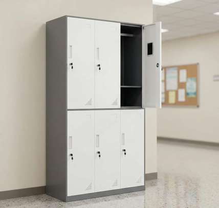 Gym Cabinet; 6 Door Gym Luggage Steel Cabinet image 7