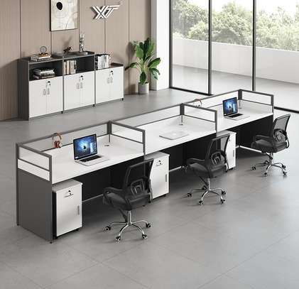 3 Seater Cubic Office Workstation image 6