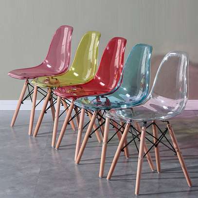 Dining Chair : Plastic White Dining Chair In Kemera image 2