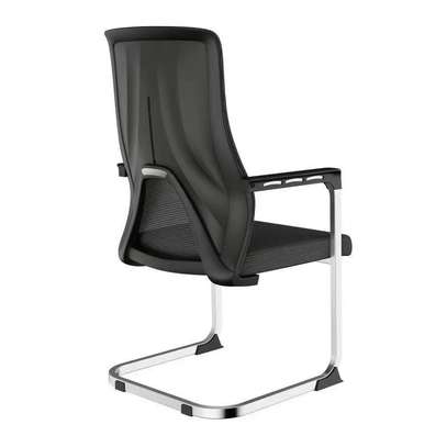 Visitor Chair Black Ergonomic Mesh Office Seating image 6