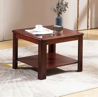 Modern Mahogany Squared Coffee Table image 6