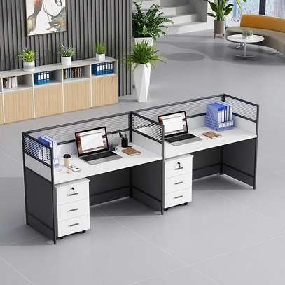 Office Workstation - 4 way modular workspace image 8