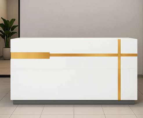 1.6M Wooden Office Reception Desk image 4