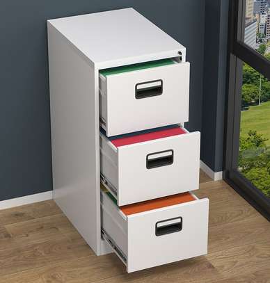 Office cabinet: Vertical 3-Drawer Office Filing Cabinet. image 3