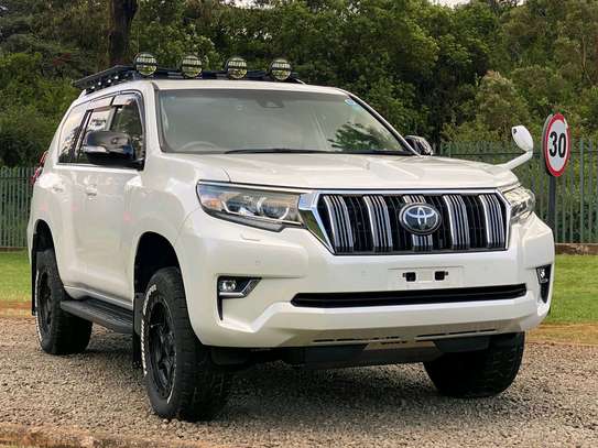 Toyota Land cruiser prodo TXL white color fully loaded image 11