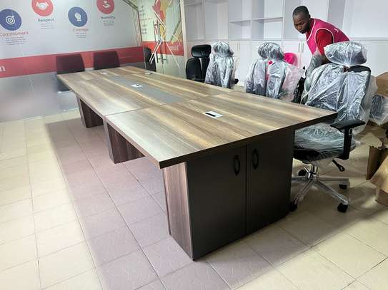 4.8 M Office Boardroom Table with stsorage image 11