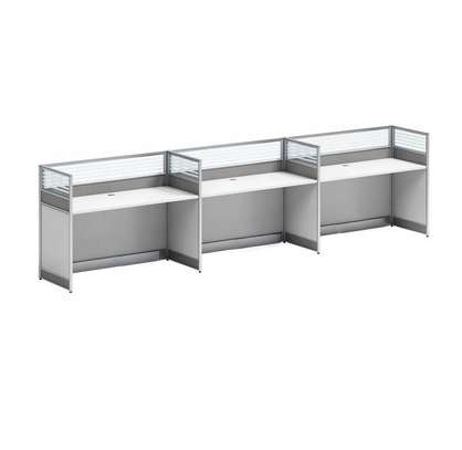 Cubic 3 Way Modern MDF Office Workstation Desk image 5
