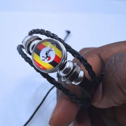 Ugandan Flag Bracelet Uganda Bangle Pride Fan Gift Band image 3