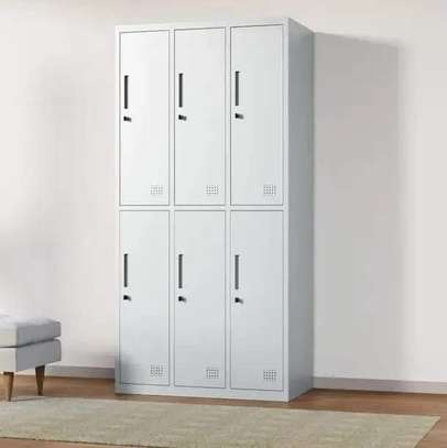 6 Locker Steel Storage Cabinet image 6