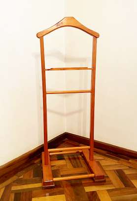 Elegant Solid Wood Valet Stand for your Suits image 2