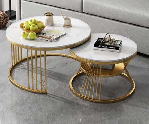 Coffee Tables:Pair of Marble Coffee Tables In Nyakoe image 4