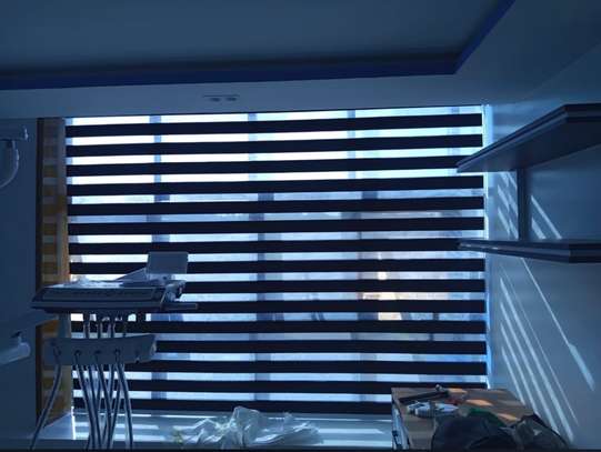 Black Zebra Window Blind Durable custom Size image 2