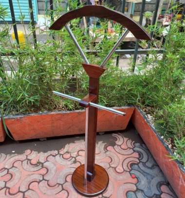 Coat Hanger; Durable Mahogany Coat Hanger image 3