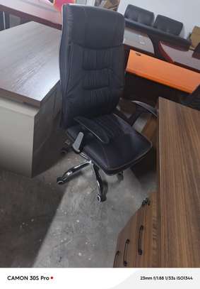Office Chair; Generic Orthopedic Leather Office Chair image 12