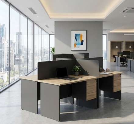 Workstations : Custom 4-Way Office Workstation image 2