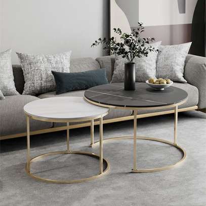 Coffee Tables:Pair of Marble Coffee Table In Keumbu image 6
