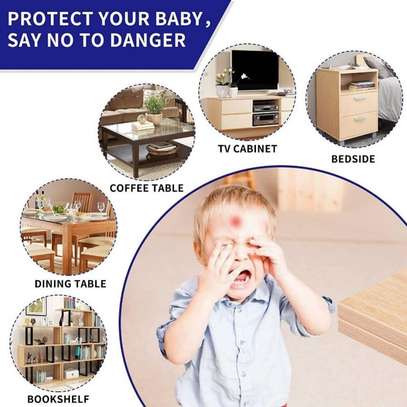 4 PCS Baby Safety Silicone Corner Guards Protector Sticker image 7
