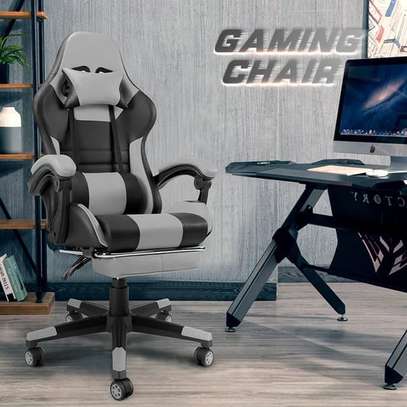 Gaming Chair: Gaming Chair, White And Black, Modern Look image 3