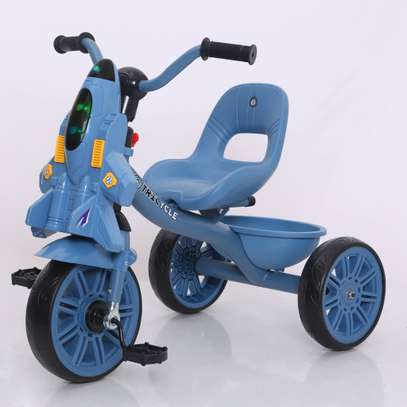 Kids Tricycle Toddler Light Grey Durable Ride-On image 2