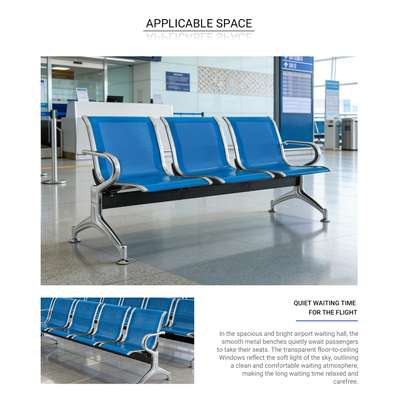 Reception Bench; 3-Seater Steel Reception Bench in Keroka image 4