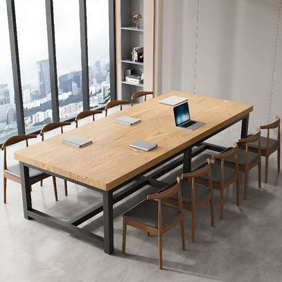 Boardroom Tables: 2m Modern Brown Custom Boardroom Table image 9